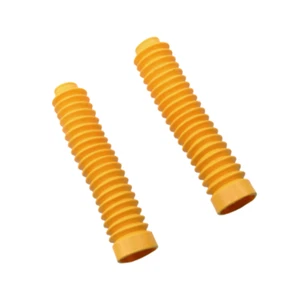 Yellow 30mm Fork Motorbike Rubber Boot Universal Dust Jacket Cover Dirt Bike - Picture 1 of 3