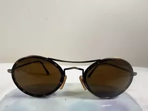 Vintage Giorgio Armani 626 818 Sunglasses Tortoise Shell Frame Antique Gold - Picture 1 of 11