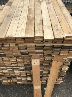 Reclaimed Pallet Wood - Wall Cladding Timber Planks Boards - 1sqm Kiln Dried - Image 1 of 4