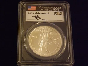 1992-D    $1   COLUMBUS     Mercanti label    PCGS   MS 70 - Picture 1 of 2
