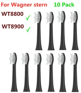10 cabezales de cepillo de dientes para Wagner Stern Whiten+ Edition / WT8800 / WT8900 SOLO BKUS - Imagen 1 de 2