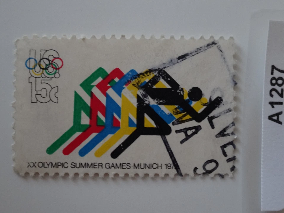 XX Olympic Summer Games Munich 15 Cent American USA Postage Stamp - Image 1 of 1