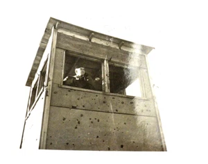 You FKr's Stop Shooting at My White Ass  1945 B&W Snapshot Photograph - Picture 1 of 5