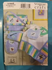 Vogue Craft Pattern V7868 Quilt Diaper Bag Bibs 2004 Teresa Layman Design - Picture 1 of 2