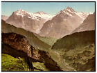 Schweiz, Berner Oberland, Wetterhorn U. Schreckhorn Von D. Schynigen Platte Aus