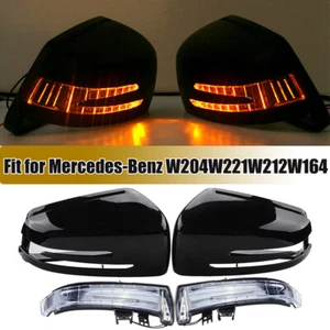 Kit de luz indicadora negra con tapa de espejo retrovisor para Benz W246 W204 W212 ` - Imagen 1 de 9