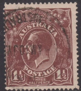 KGV 1 1/2D INTENSE CHOCOLATE LARGE MULTIPLE WMK FINE USED - Picture 1 of 1