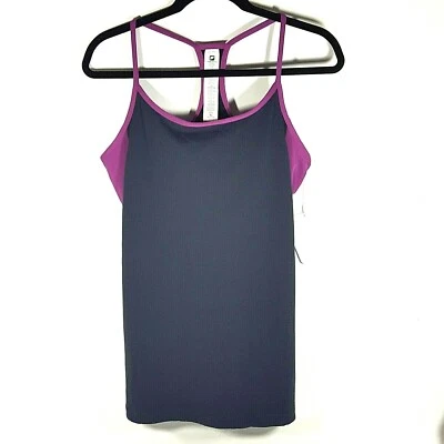 Camiseta sin mangas para mujer Fabletics magenta carbón espalda deportiva informal XL NUEVA Foto 1 de 4