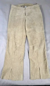 Wilsons Leather Pants Womens 12  Brown Tan Suede Western Maxima Boot Cut 32x30 - Picture 1 of 11