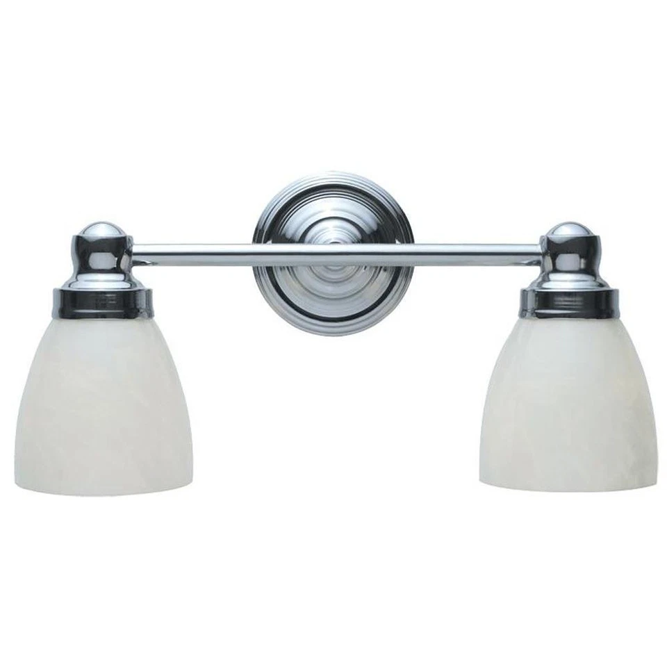 Aplique de baño cromado 2 luces World Imports WI802608 Foto 1 de 3