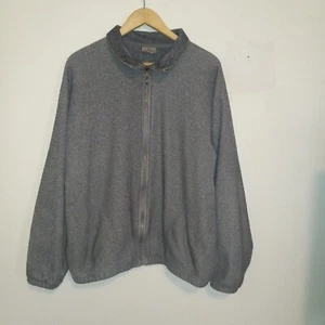 Chaqueta polar vintage LL Bean cremallera completa-grande-ligera-bolsillos-puños elásticos - Imagen 1 de 8