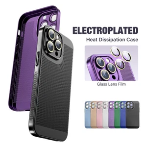 Funda protectora delgada a prueba de golpes enchapada completa para iPhone 15 14 13 12 11 Pro Max - Imagen 1 de 19