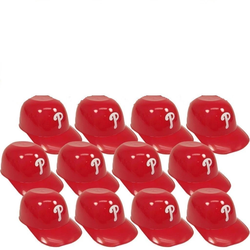MLB Philadelphia Phillies Mini Batting Helmet Ice Cream Snack Bowls Lot of 24 - Image 1 of 1