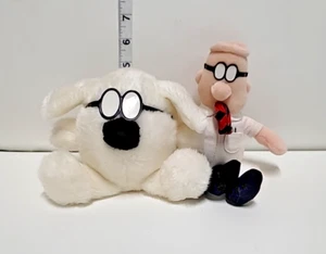 Vintage 7"Dilbert and 6"Dogbert Plush Toy Stuffed Animal Gund Scott Adams Comic - Picture 1 of 11