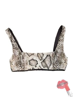 Mara Hoffman Swim Top Women Small Meli Snake Snakeskin Print NWOT Bikini - Image 1 of 4