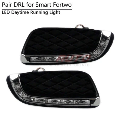 For Benz Smart Fortwo 2008-2011 LED DRL Driving Fog Lamp Daytime Running Light - Imagem 1 de 4