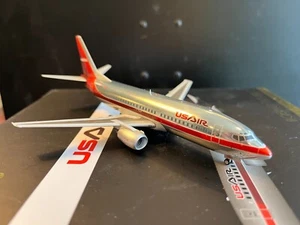 Gemini Jets 1:200 US Air Boeing 737-400 N523AU Polished Metal G2USA429 - Picture 1 of 15