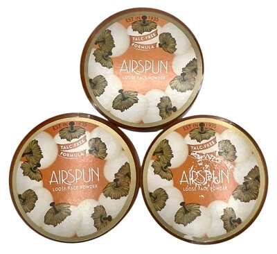 3 Pack Coty Talc Free Formula Airspun Loose Face Powder Naturally Neutral 070-11 - Image 1 of 4