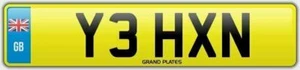 XN matrícula INICIALES Y3 HXN PRECIADO REGISTRO YEH CARRETERA LEGAL COCHE REG - Imagen 1 de 3