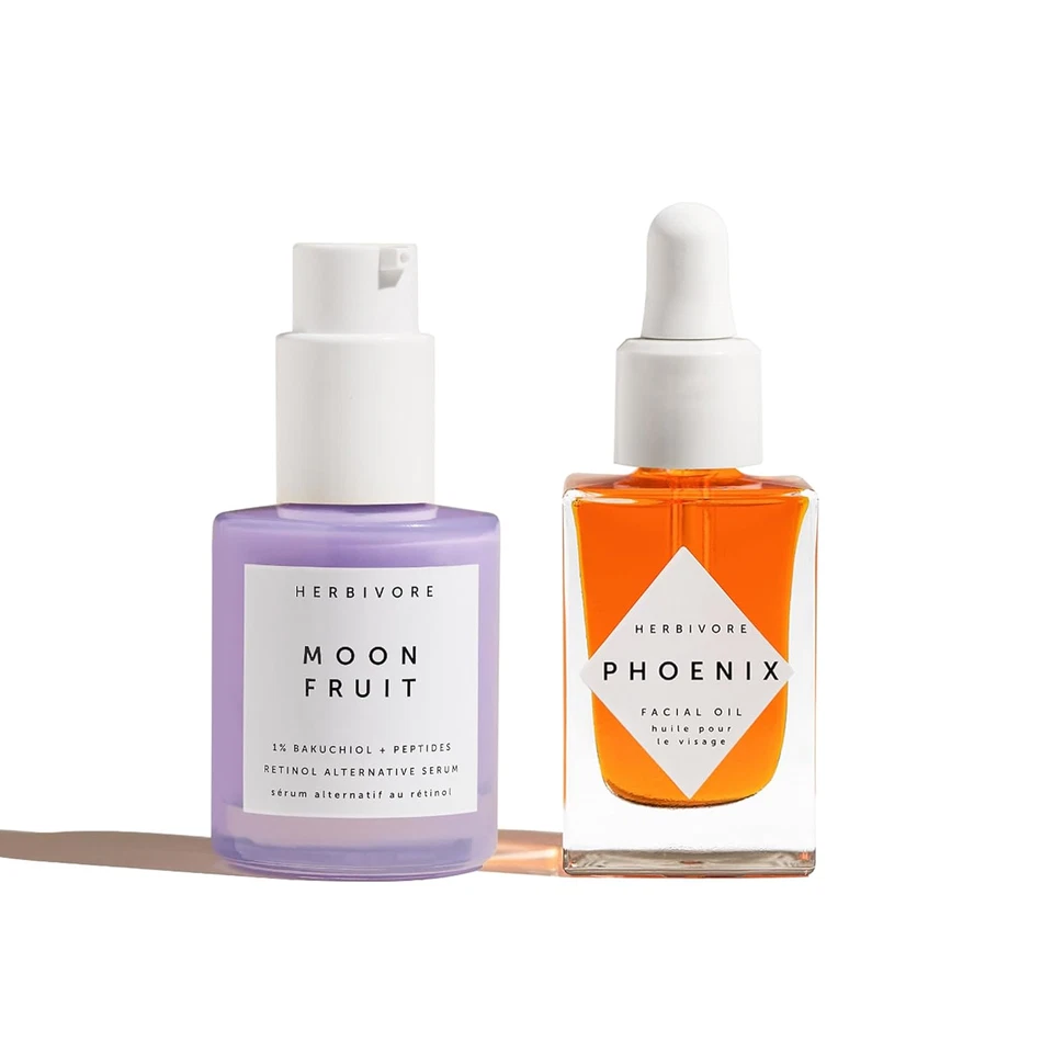 Régimen de lucha contra las arrugas - Suero de bakuchiol y péptidos MOON FRUIT 1% + PHOENIX Ro Foto 1 de 4