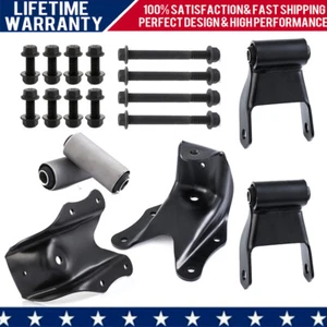 Rear Leaf Spring Shackle Bracket Hanger Kit for Ford F150 F250 F350 Bronco USA - Picture 1 of 12