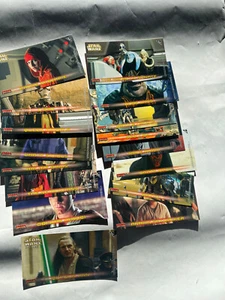 Star Wars TPM E I Widevision Tarjetas Coleccionables Topps Chase Set 1-16 1124 - Imagen 1 de 2