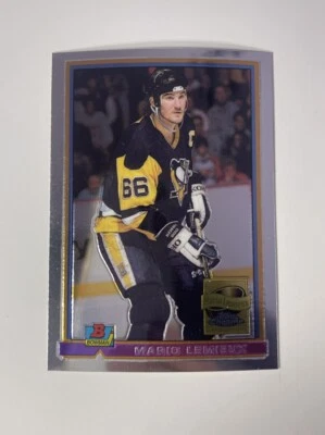 2001-02 Topps Chrome Bowman Reprint MARIO LEMIEUX  #10 - Image 1 of 2