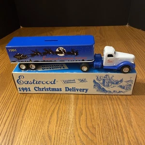 ERTL Eastwood 1991 Christmas Delivery Tractor Trailer Limited Bank NIB - Picture 1 of 21