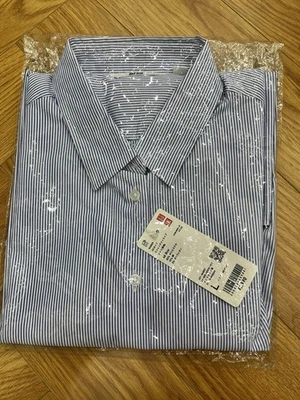 Camisa UNIQLO Blanca y Azul Damas Talla L 86-92 cm. Stock Japón Nuevo Foto 1 de 3
