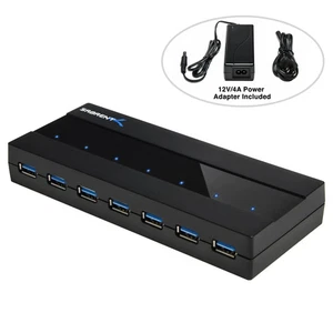 SABRENT HB-RU37 7-PORT USB 3.0 HUB WITH USB TYPE B INPUT - Picture 1 of 6