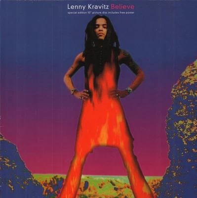 Lenny Kravitz Believe 10" vinyl UK Virgin 1993 limited edition 4 track pic disc - Bild 1 von 4