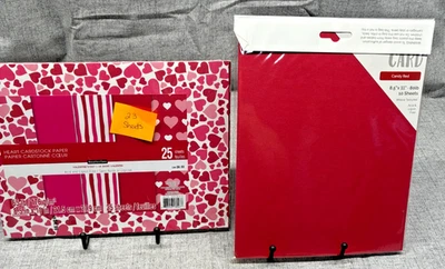 Recollections Tonic Valentine's Day 8.5x11 Cardstock Paper Red Scrapbooking - Image 1 of 4