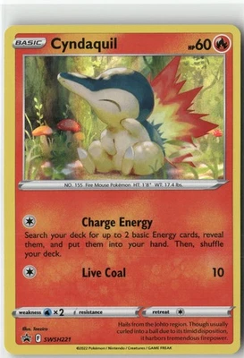 Cyndaquil -, Pokémon SWSH: Sword & Shield Promo Cards Promo, SWSH221 NM - Image 1 of 2