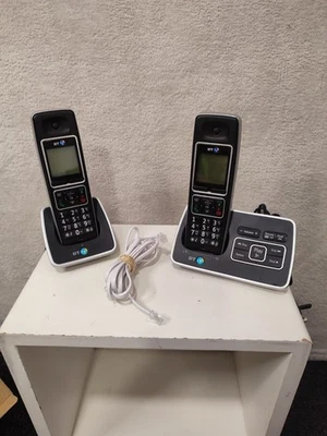 BT Cordless Home Phones 6500 Twin Black Home Work Office 2 Base Units Pat Tested - Image 1 of 4