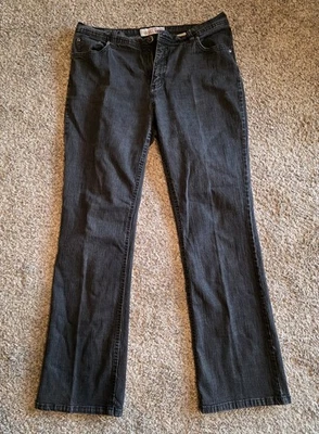 Faded Glory Jeans Size 12 Waist 33” Inseam 33” Black Bootcut High Rise - Image 1 of 3