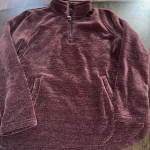 32 Degrees Heat Ladies’ 1/4 Zip Fleece Pullover Sweater, Purple, M, EUC - Picture 1 of 4