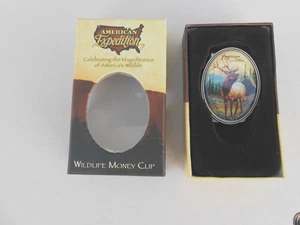 American Expedition Bulle Elch Metall Geldklammer Neu in OVP - Bild 1 von 3