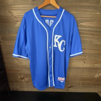 Camiseta KC Royals Majestic Auténtica Colección Talla 54 Alex Gordon #4 Cosida Foto 1 de 4