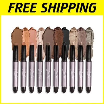 Effortless Application: 10-Piece Matte & Shimmer Cream to Powder Eyeshadow Set - Image 1 of 4