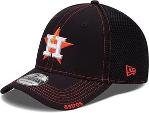 New Era MLB Houston Astros Neo 39Thirty Stretch Fit Cap - Black - Picture 1 of 3