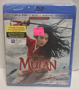 New DIsney's Mulan Blu-ray, 2021 + DVD + Digital Code * SEALED * - Picture 1 of 2
