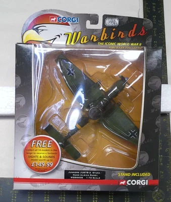 1:72 Junkers JU87B-2 Stuka Rudel Diecast Warbirds by Corgi WB99608 Old Stock - Image 1 of 4