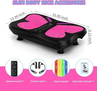 QEIFEII Vibration Plate, Vibrating Lymphatic Drainage Shaking Full Body Fitness - Image 1 of 4
