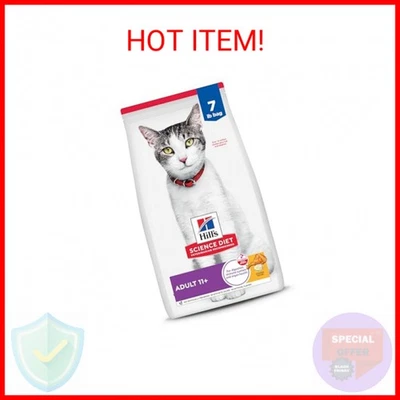 Hill's Science Diet 成人 11+,老年人 11 + 高级营养,干猫粮, — 第 1/2 张图片