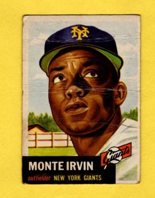 1953 Topps Monte Irvin #62 New York Giants Filler FREE SHIPPING - Image 1 of 3