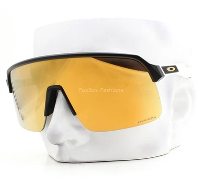 Gafas de sol Oakley Sutro Lite Shield OO9463-6439 negro mate Prizm oro 24K estuche Foto 1 de 4