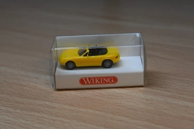 Wiking #1880216 1/87 HO Scale - Yellow Mazda MX 5 - Image 1 of 2