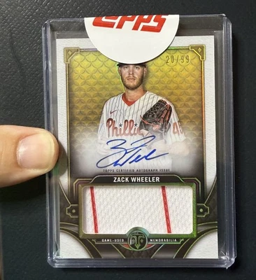 2022  Triple Threads Zack Wheeler #ASJR-ZW Auto Single /99 - Image 1 of 2