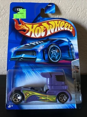 Hot Wheels Final Run 3/5 SEMI-RÁPIDO púrpura con cromo 5 velocidades Foto 1 de 4