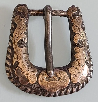 Hebilla de cinturón vintage Taxco México plata esterlina 925 color oro apertura 5/8"" Foto 1 de 4